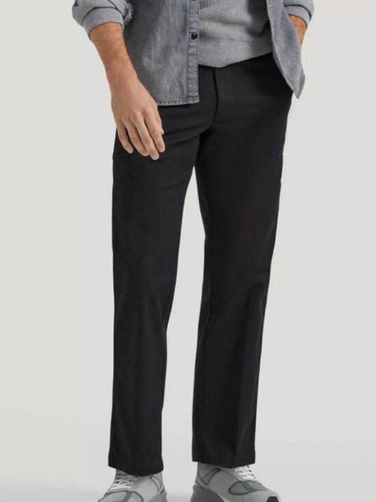 Lee Other - Men's Lee Extreme Motion Regular Straight Fit Cargo Pants 38x30 Black NWT